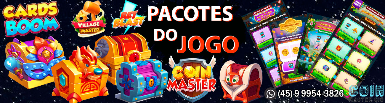 Coin Master Venda de Giros e Cartas.