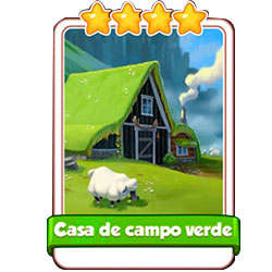 Casa de campo verde