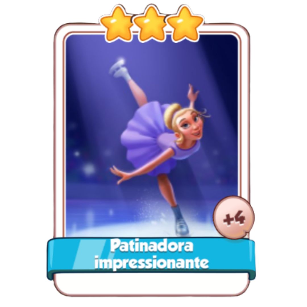 Patinadora impressionante