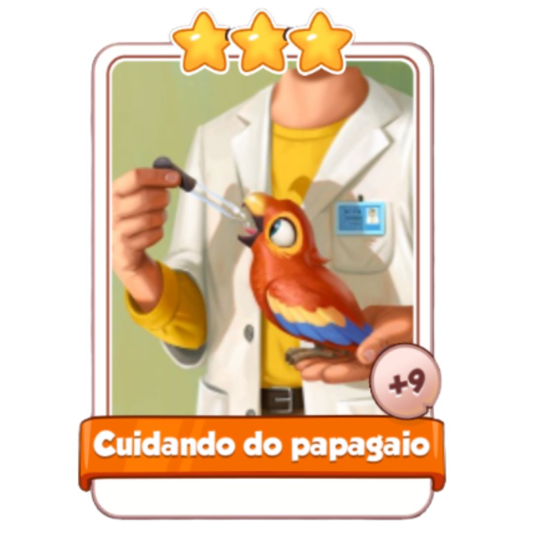 Cuidando do papagaio